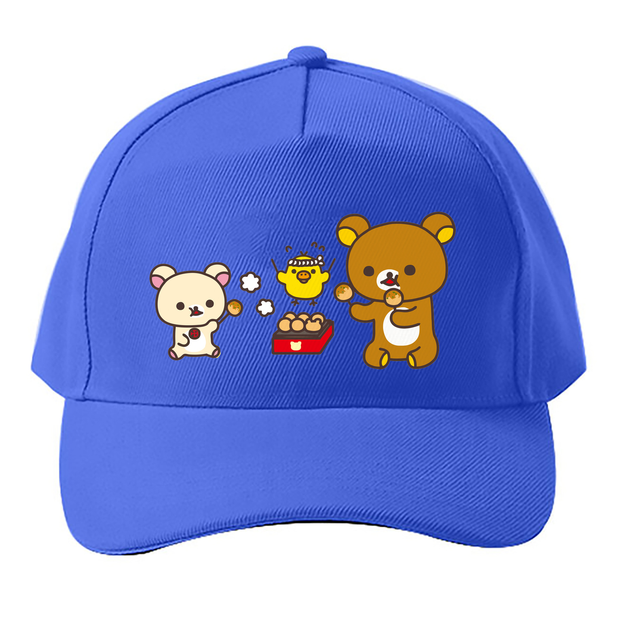 （画像用） リラックマ リラックマ キイロイトリ Rilakkuma Korilakkuma Kiiroitori ベースボールキャップ 綿100％ 男女兼用 帽子 スポーツ